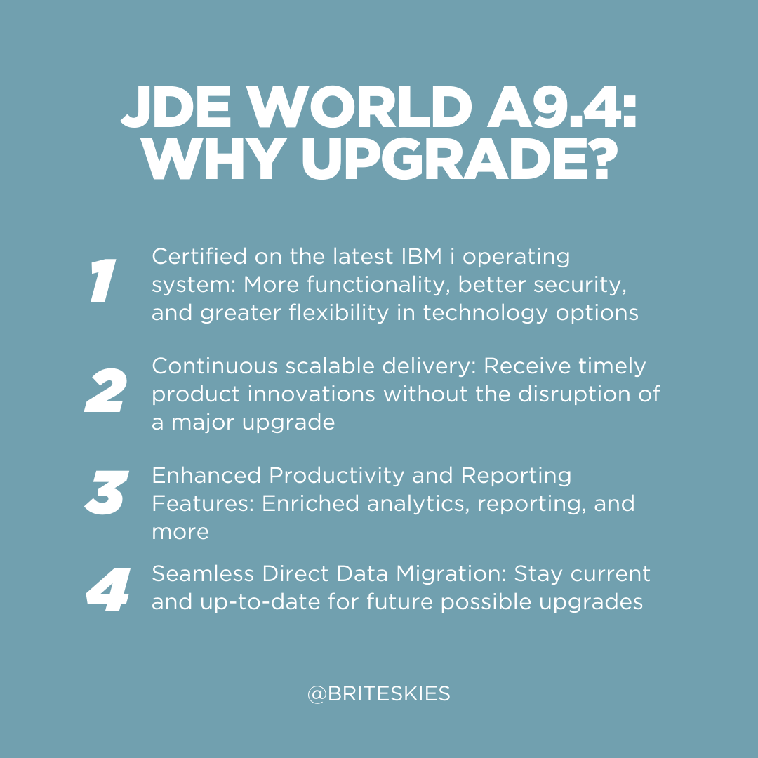 JDE World A9.4 Why Upgrade List - Case Study image